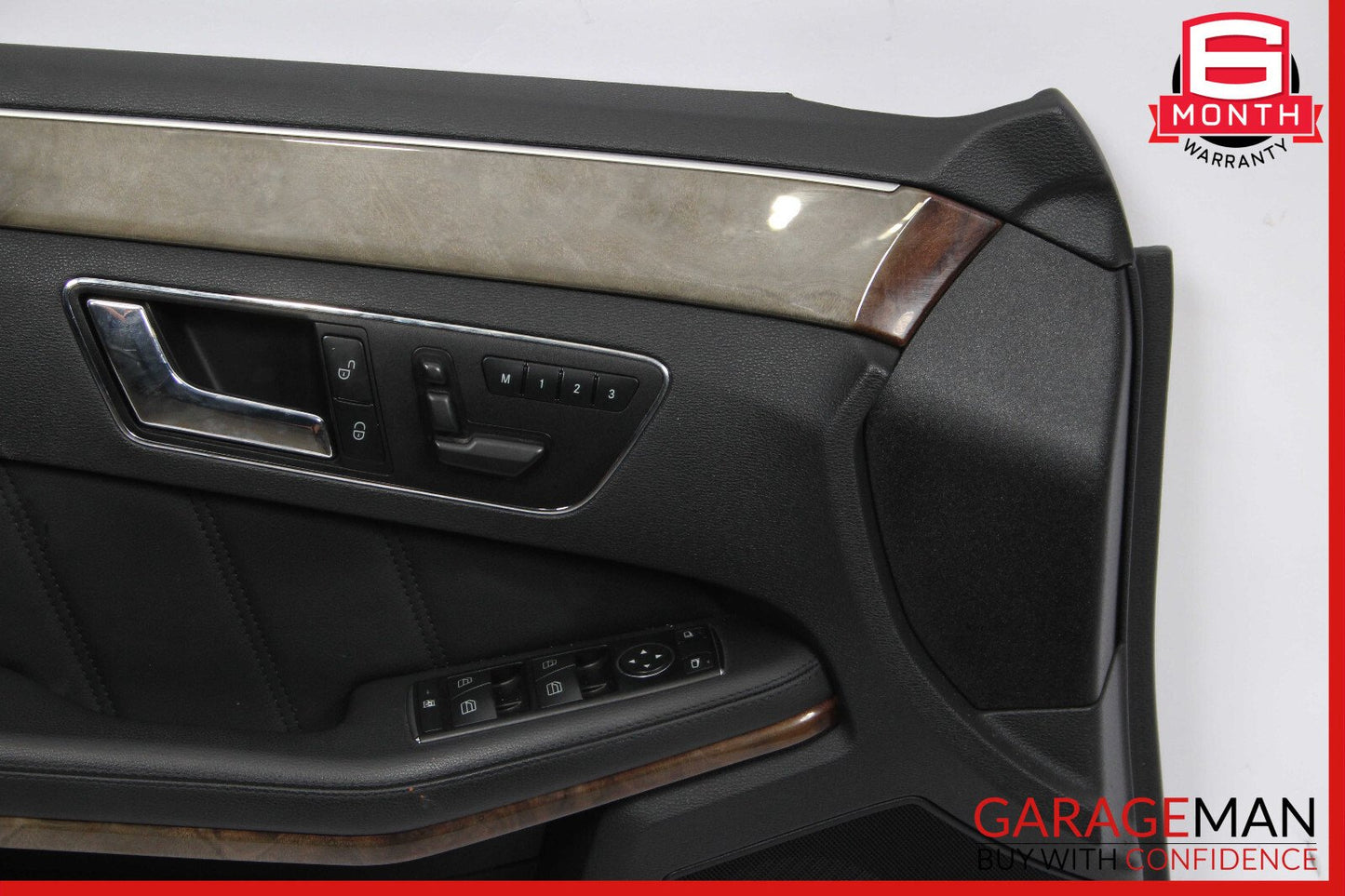 10-13 Mercedes W212 E350 E550 Front Left Interior Door Panel Trim Cover Black
