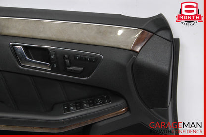 10-13 Mercedes W212 E350 E550 Front Left Interior Door Panel Trim Cover Black