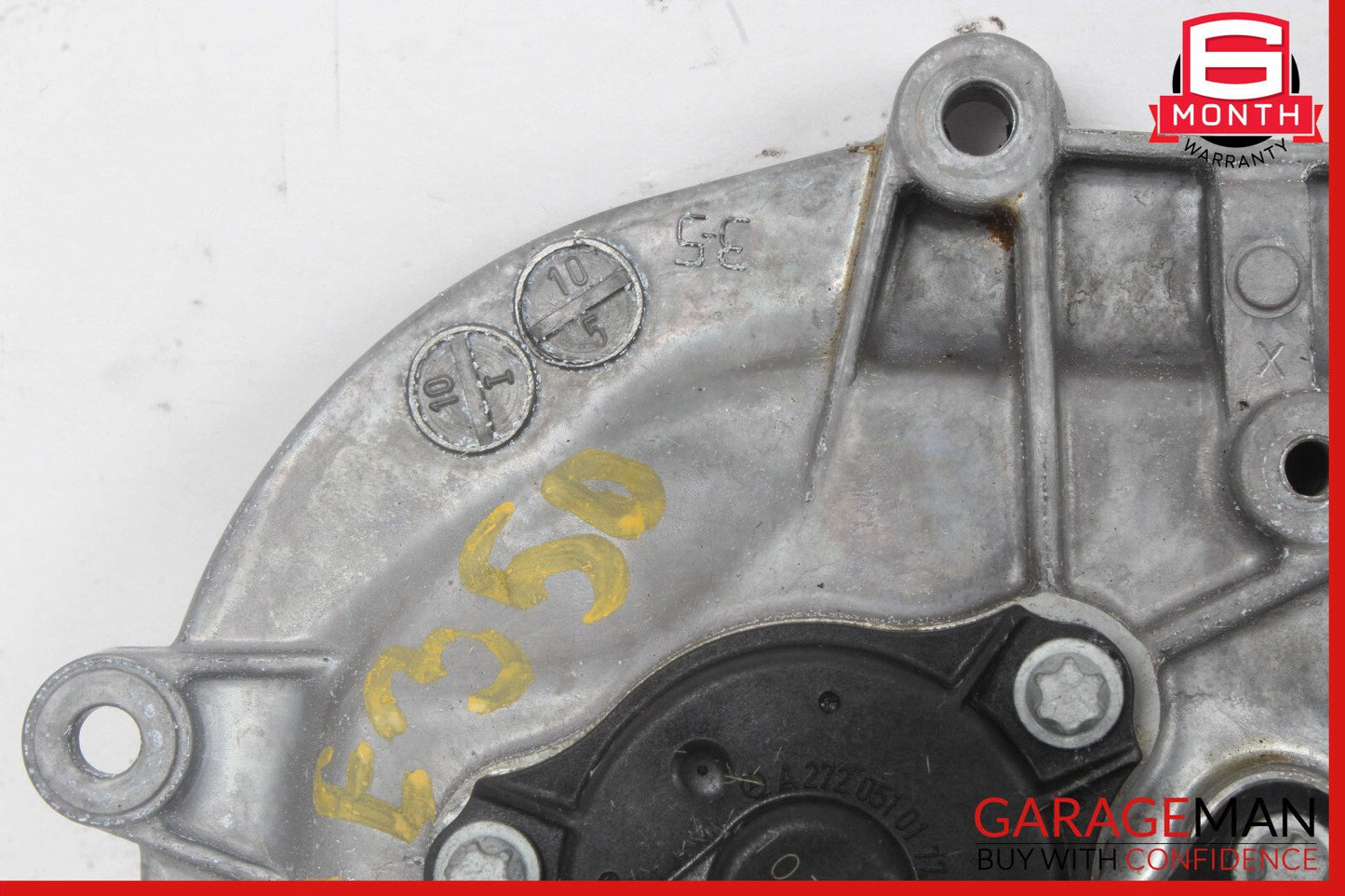 Mercedes W212 E350 SLK350 S550 Front Right Engine Timing Chain Cover Plate OEM