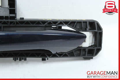 12-14 Mercedes W204 C250 C300 Rear Left Side Exterior Door Handle Blue OEM