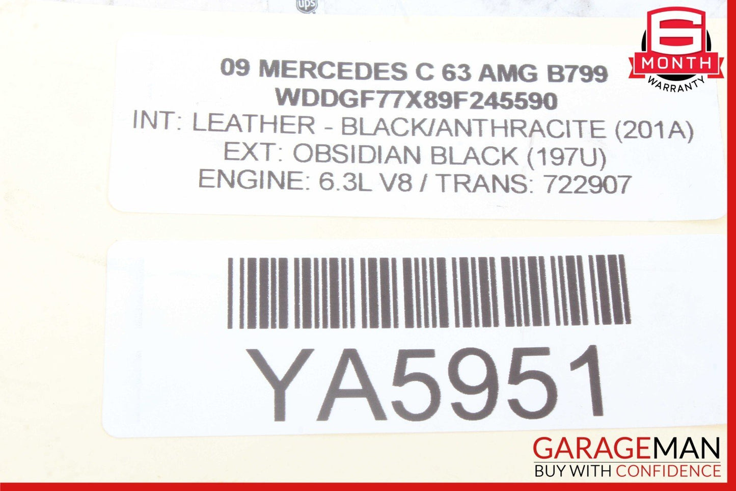 08-14 Mercedes W204 C63 AMG C300 Front Left Side Door Control Controller Module