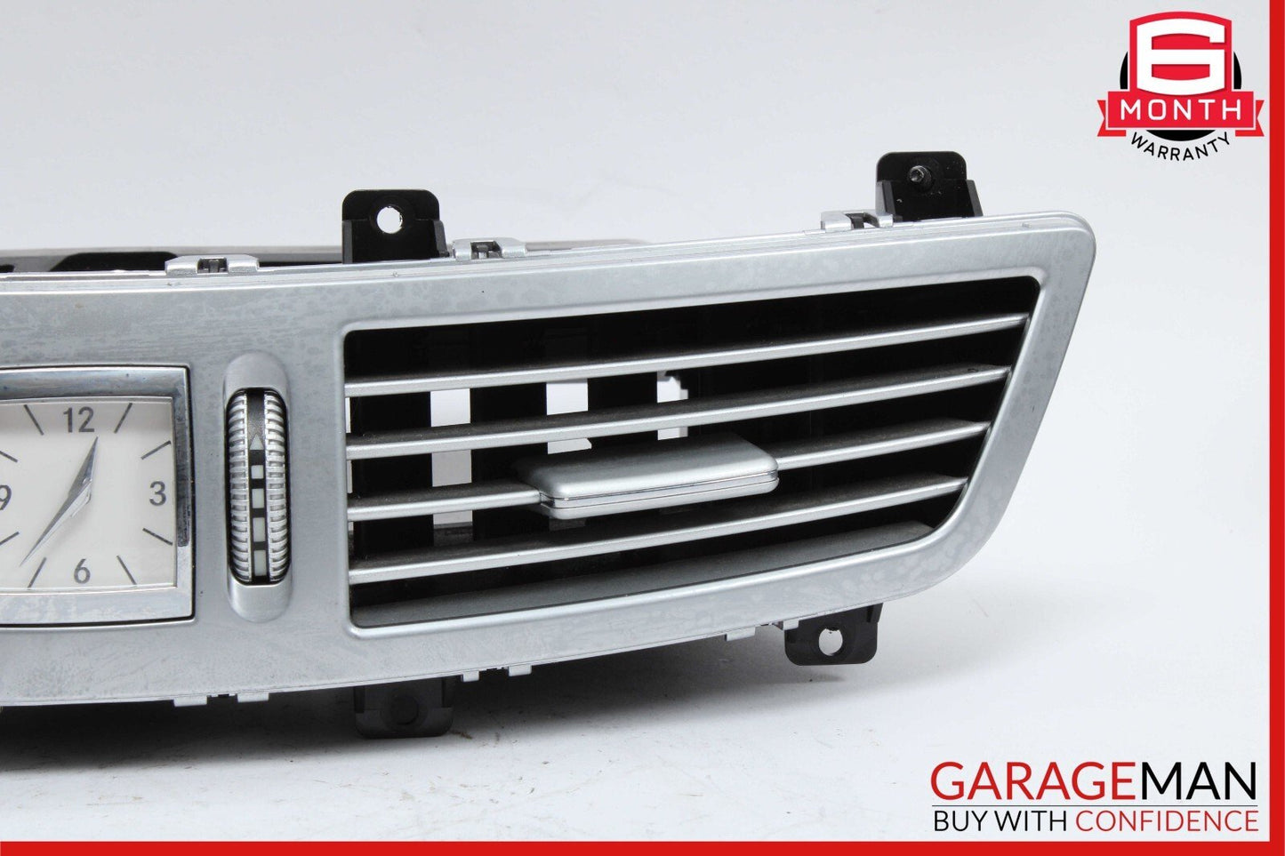 07-13 Mercedes W221 S550 Center Dash Air Vent AC A/C Clock Trim Cover Assembly