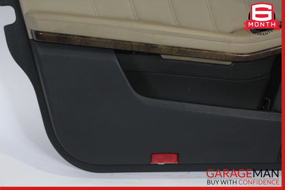 10-13 Mercedes W212 E350 E550 Front Left Side Interior Door Panel Assy Beige