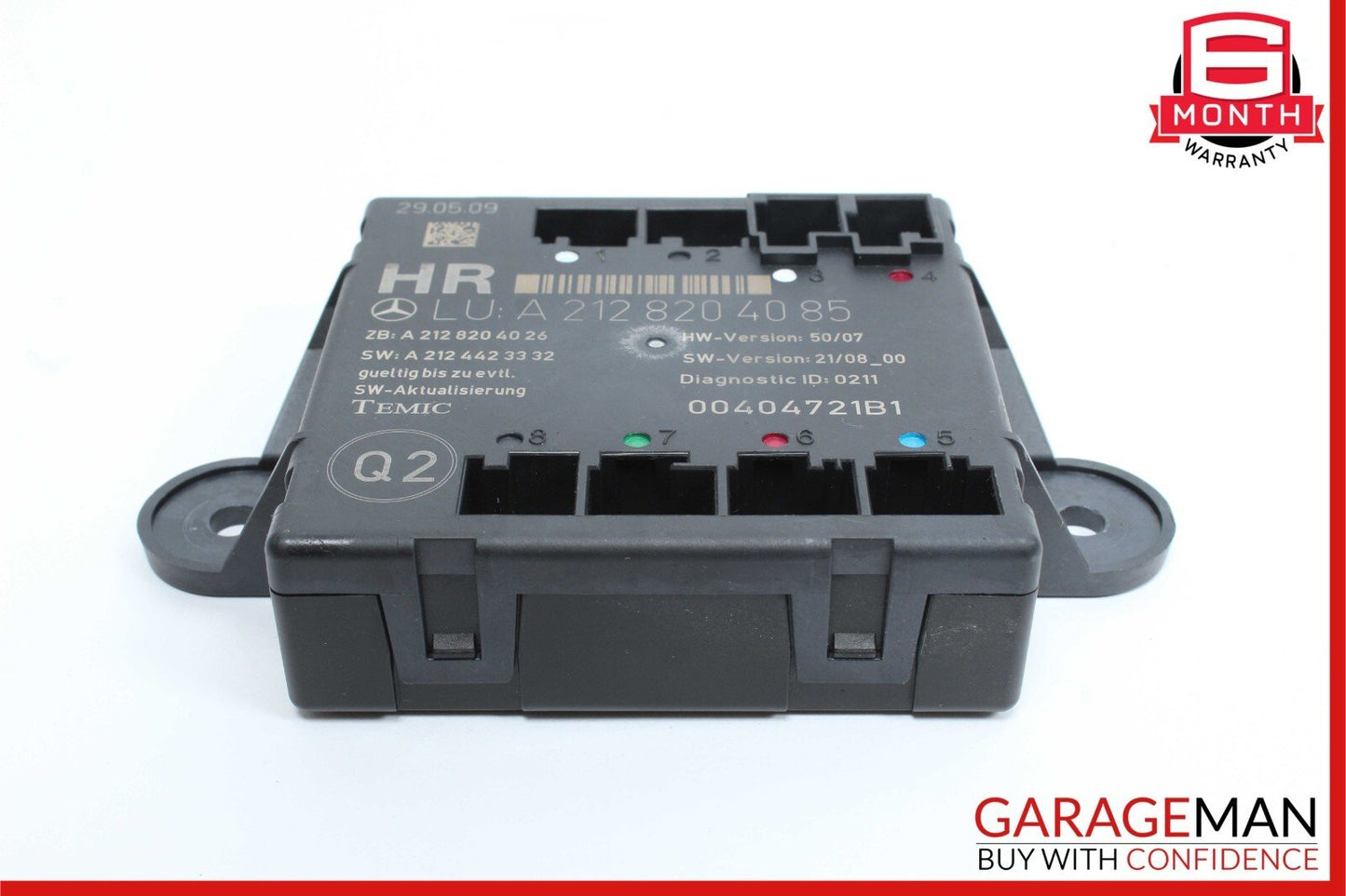 08-18 Mercedes GLK350 E350 C350 C300 Rear Right Side Door Control Module Unit