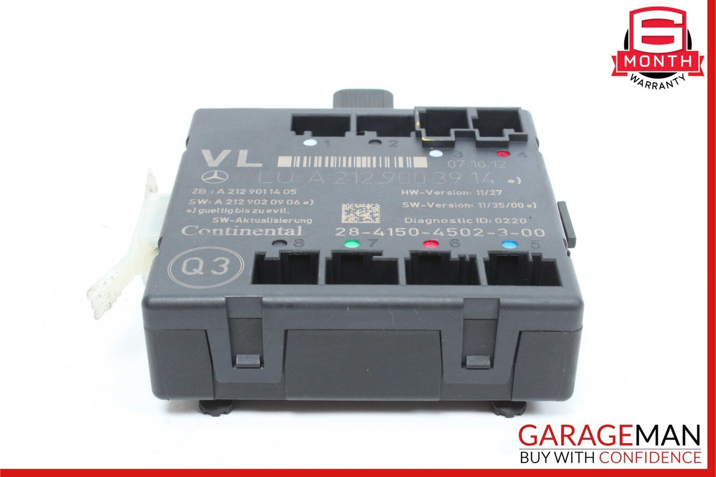 08-18 Mercedes C250 SLK250 E400 GLK350 Front Left Side Door Control Module Unit