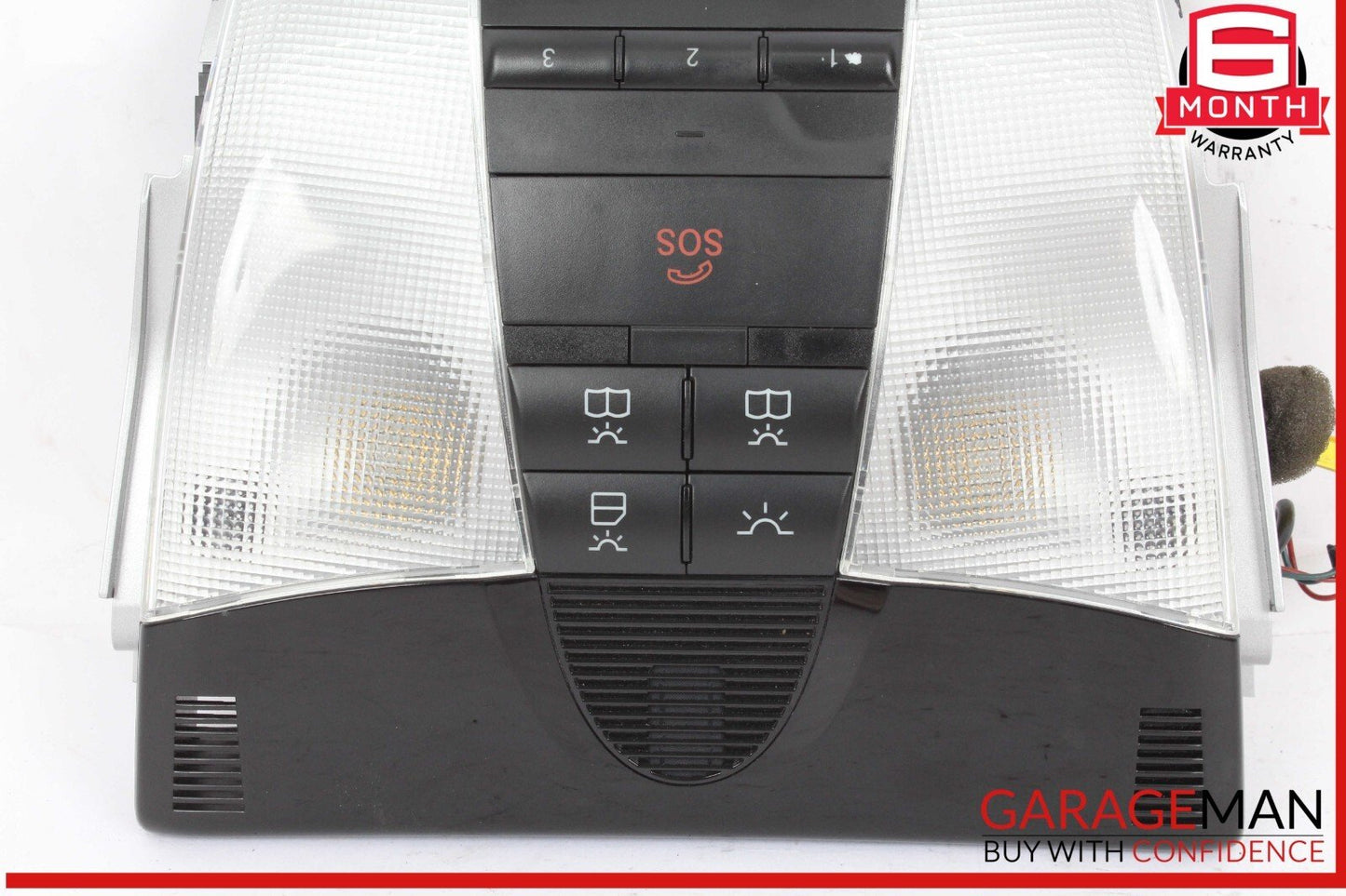 05-11 Mercedes R171 SLK350 SLK280 Overhead Reading Dome Light Lamp Black OEM