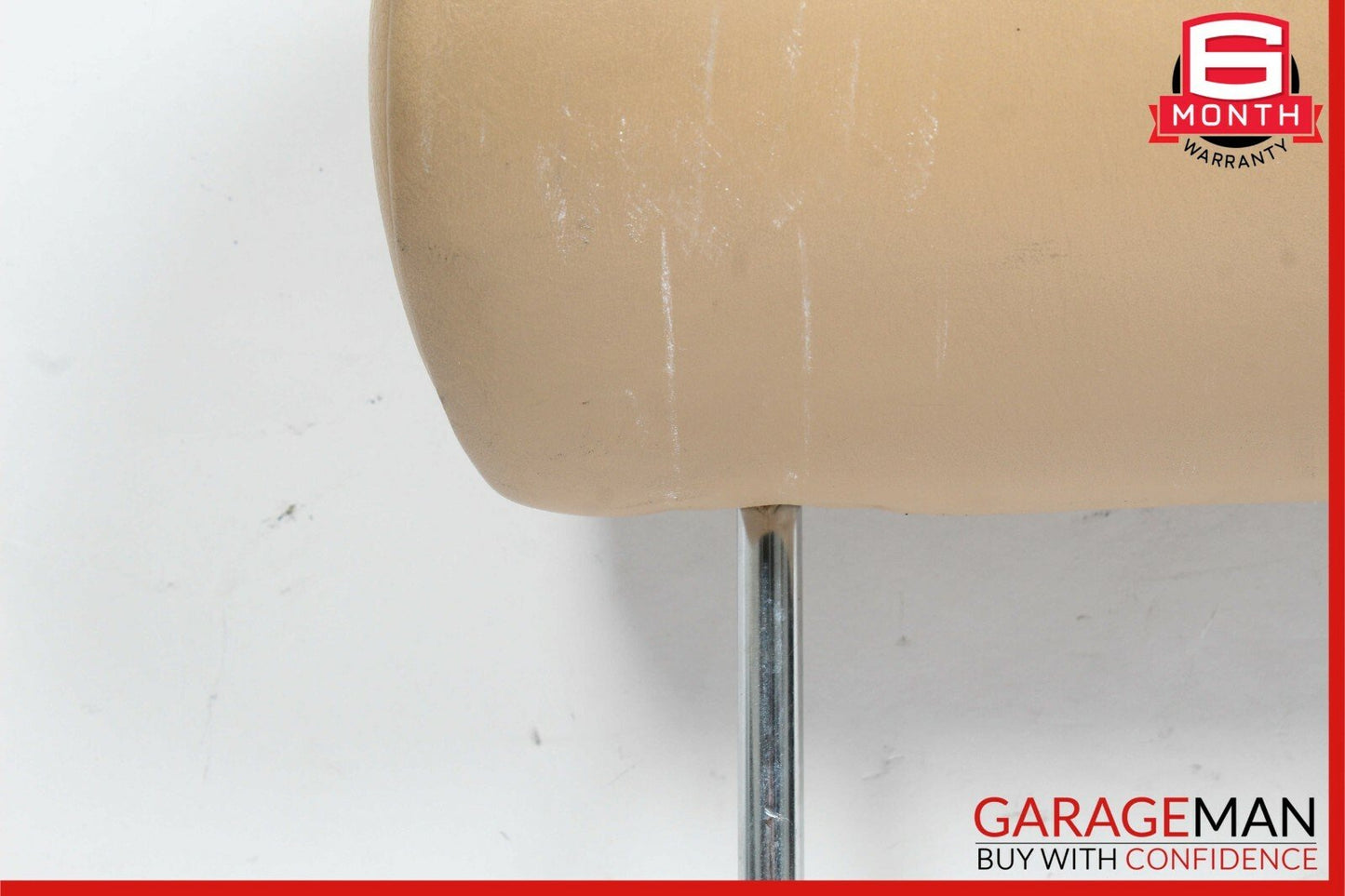 79-91 Mercedes W126 420SEL Front Left / Right Side Seat Headrest Head Rest Brown