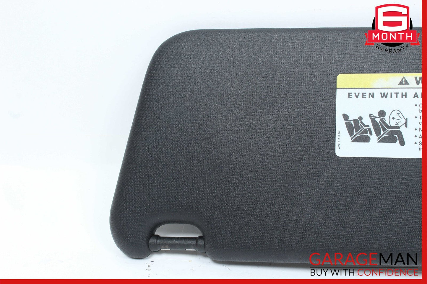 08-15 Mercedes W204 C300 Right Passenger Side Sunvisor Sun Visor Black OEM
