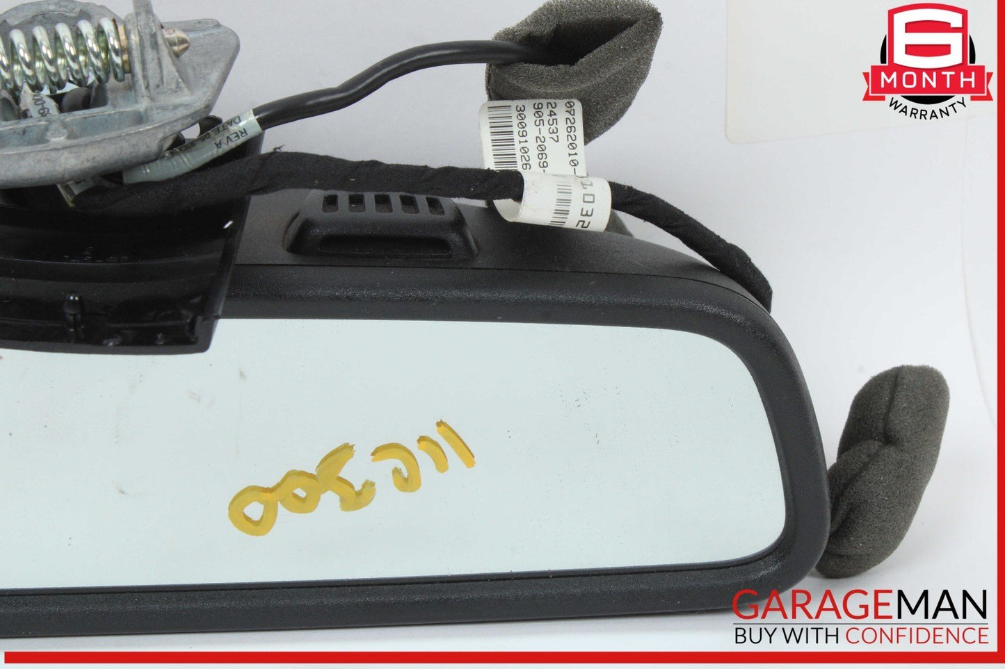 08-11 Mercedes W204 C300 C350 Interior Rear View Mirror Black 2048103417 OEM