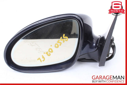 07-09 Mercedes W221 S550 Front Left Side Rear View Door Mirror Tanzanite Blue