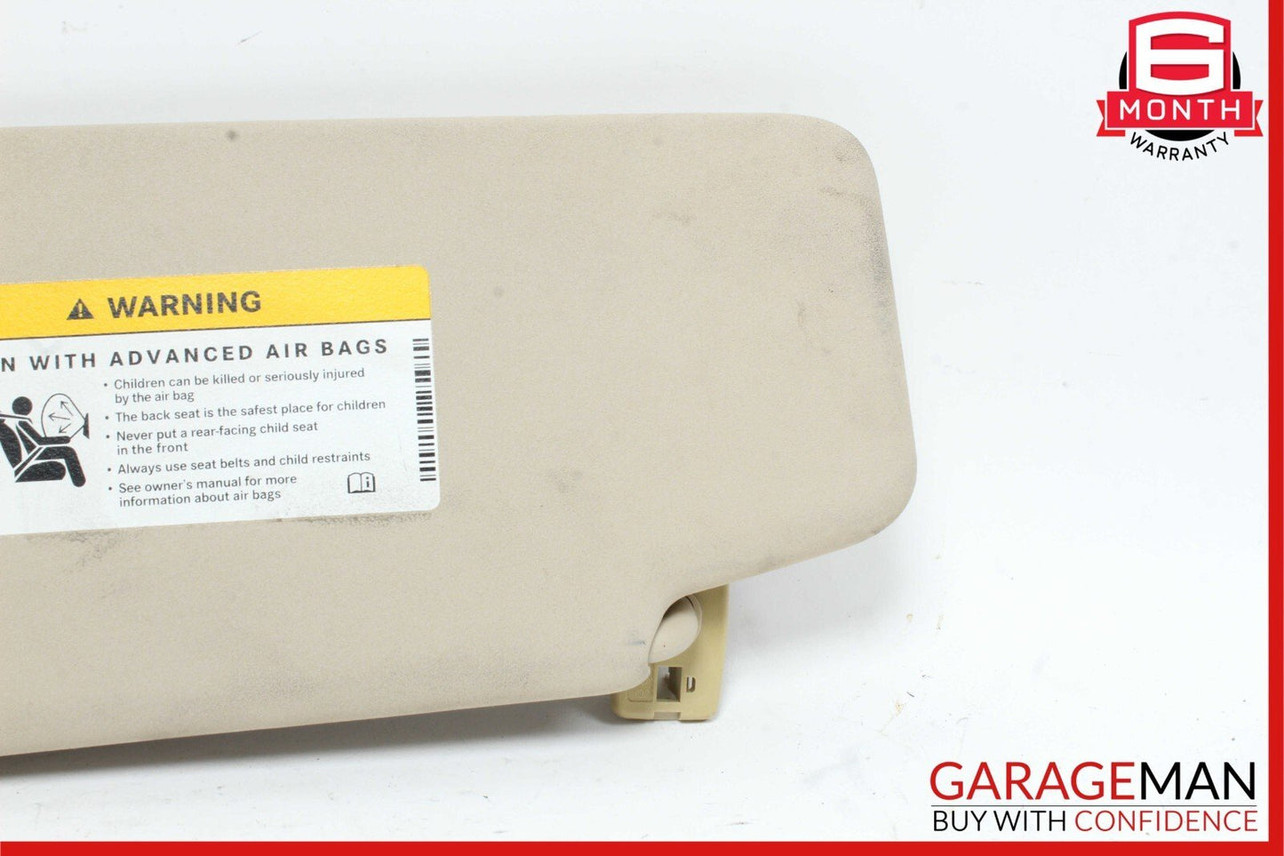 08-14 Mercedes W204 C300 Front Right Side Sun Visor Sunvisor Shade Cover OEM