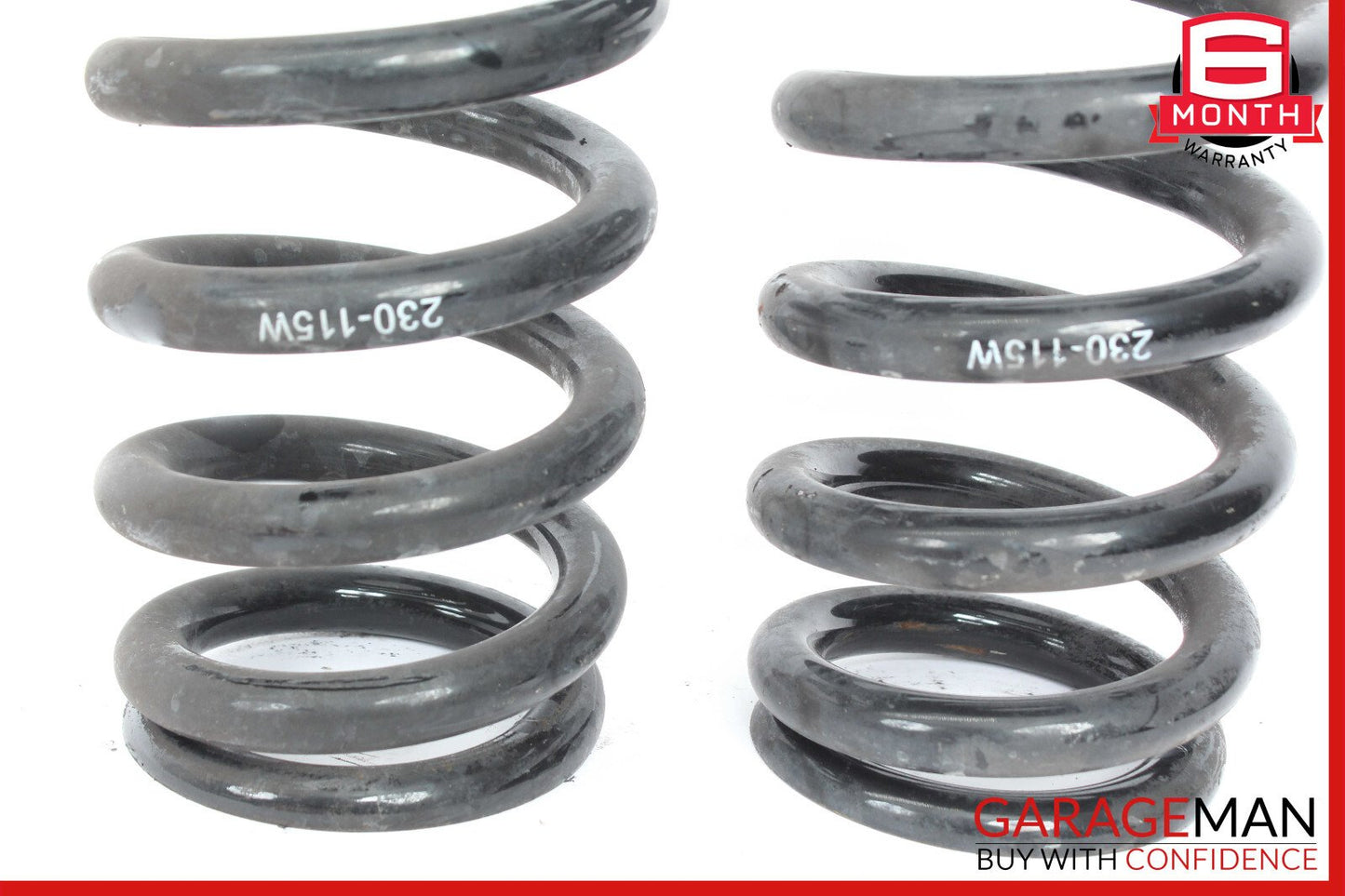 08-14 Mercedes W204 C250 C300 C350 Rear Shock Strut Coil Spring Set of 2 OEM