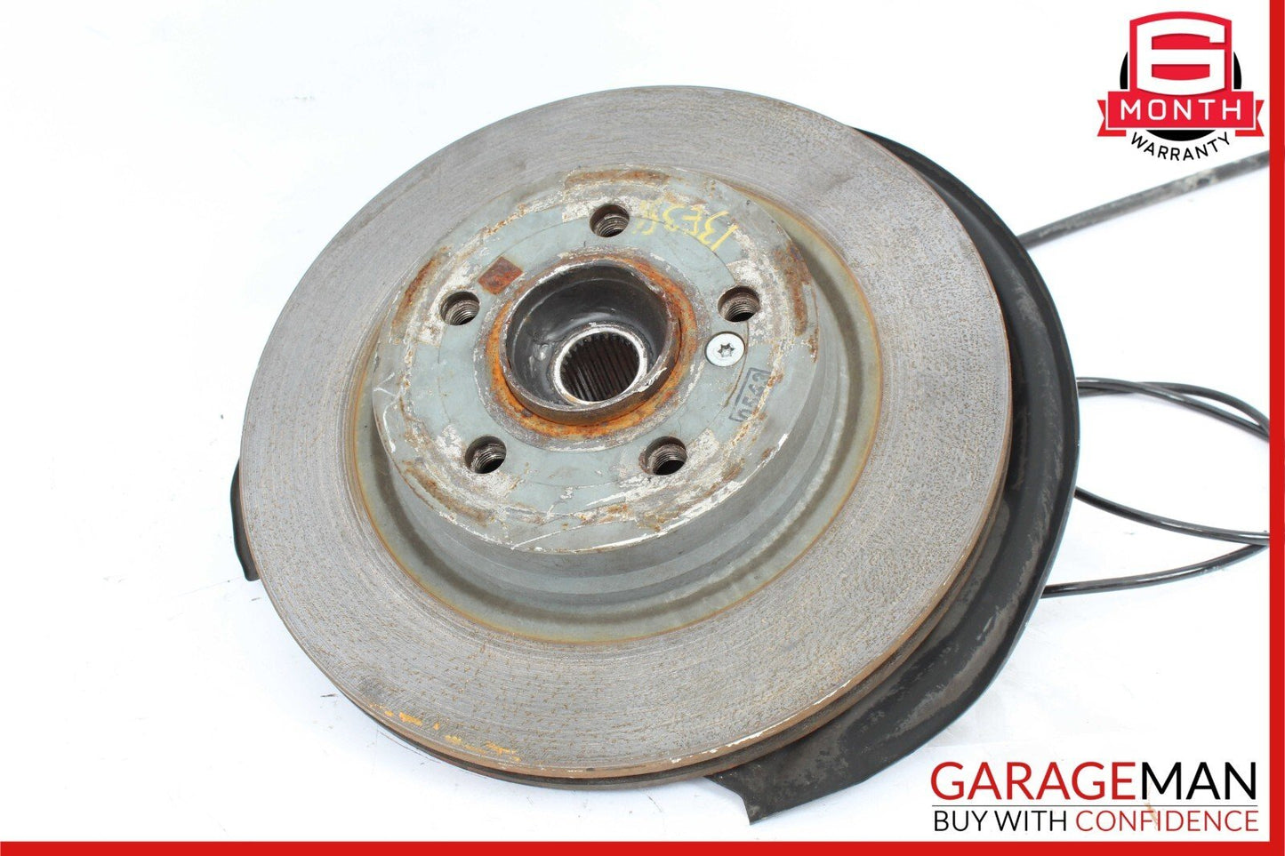 08-15 Mercedes W212 E350 Rear Left Side Spindle Knuckle Hub Bearing Brake Rotor