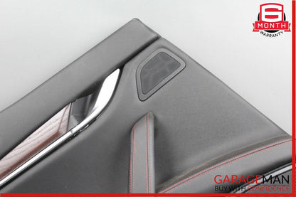 14-18 Maserati Ghibli Rear Left Side Interior Door Panel Cover Assembly Black