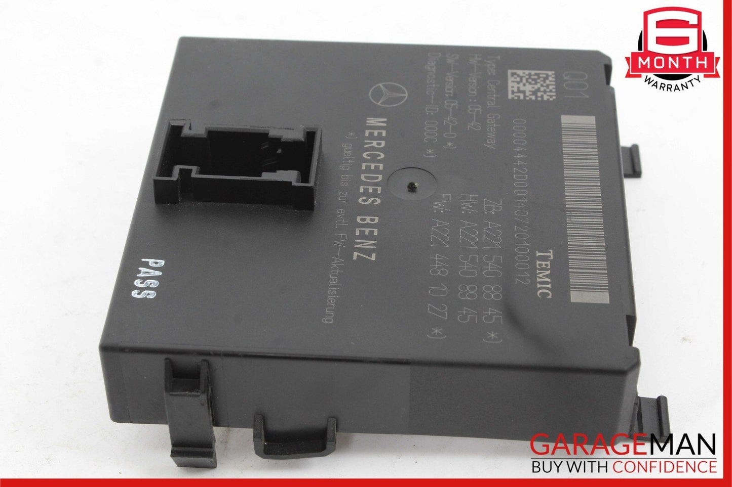 07-10 Mercede W216 CL550 CL65 AMG Central Gateway Control Module 2215408845 OEM