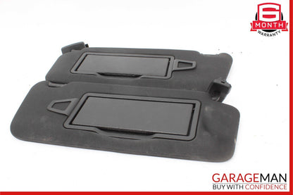 08-14 Mercedes C250 C350 Front Right and Left Sunvisor Sun Visor Cover Set Black
