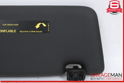 14-17 Audi SQ5 Q5 Front Left Driver Side Sun Visor Sunvisor Black 8U0857551F OEM