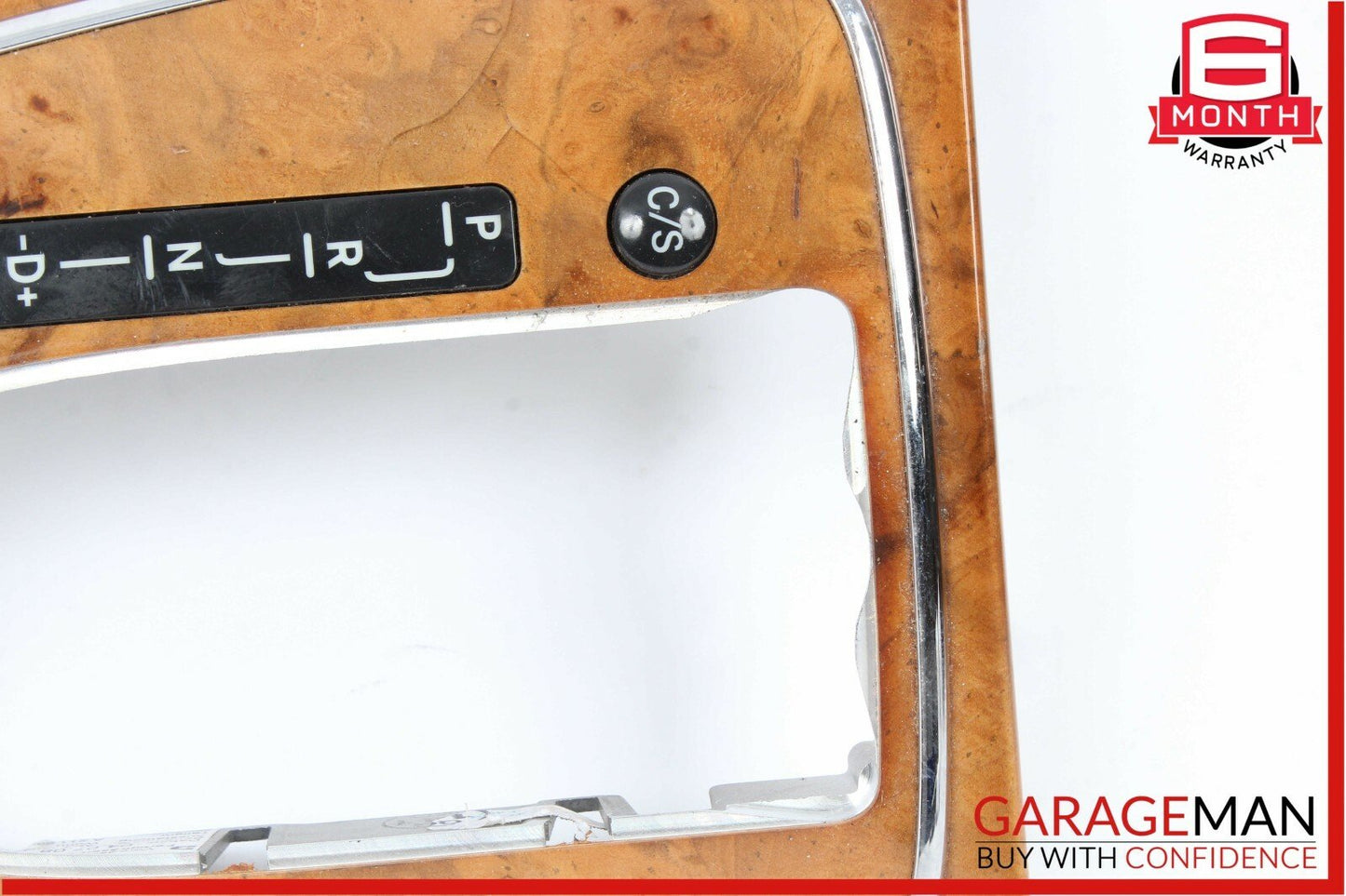 06-11 Mercedes W211 E350 CLS550 Center Console Shifter Trim Bezel Cover Wood OEM