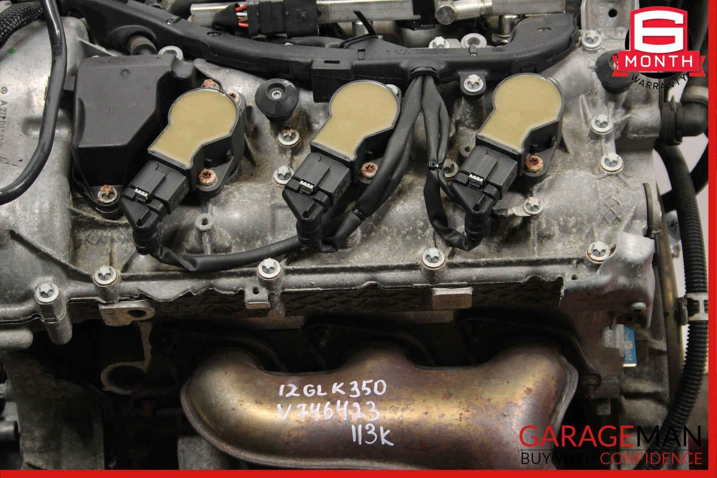 10-12 Mercedes X204 GLK350 4Matic 3.5L V6 Engine Motor Block Assembly 113k