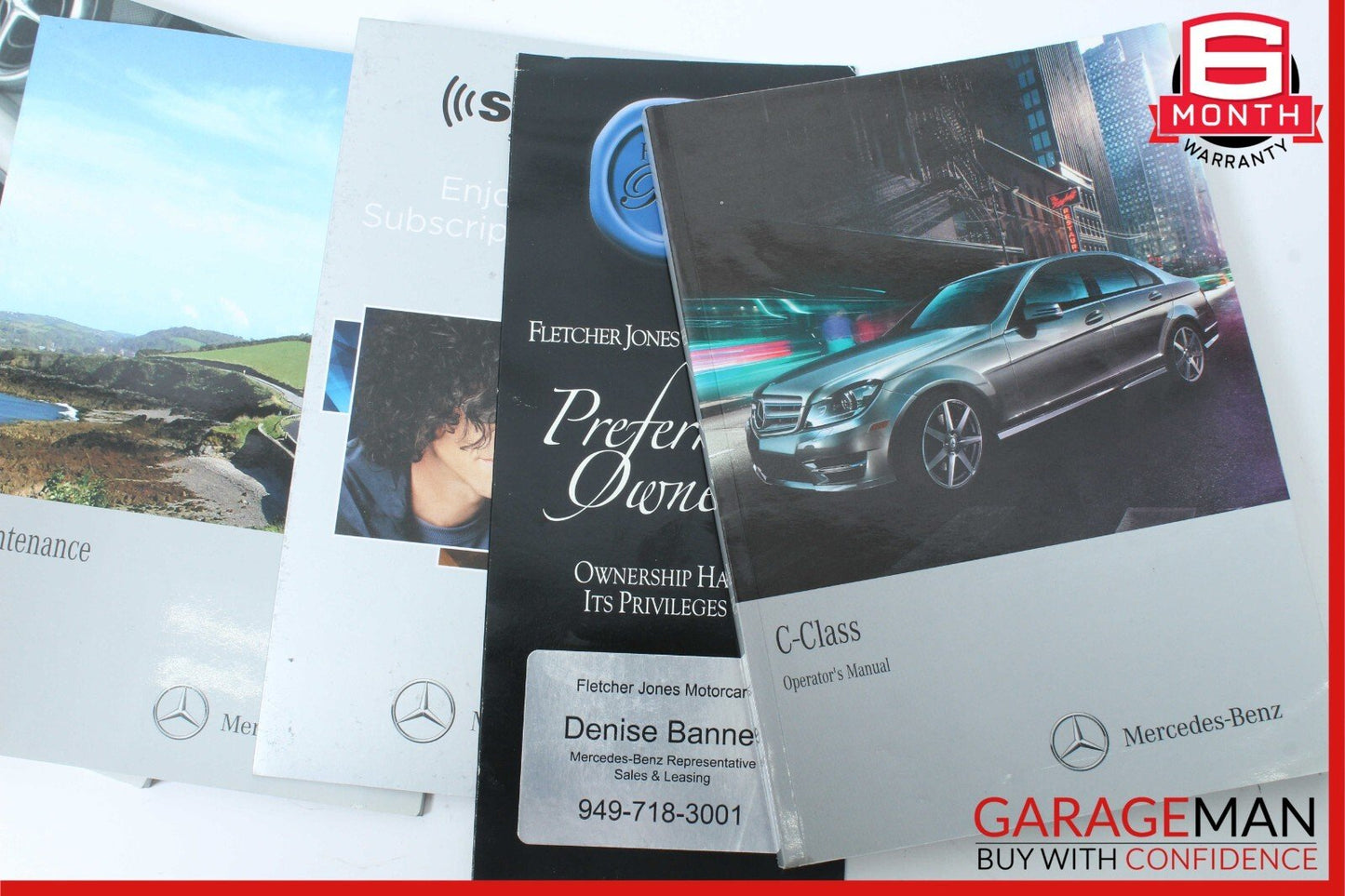 08-14 Mercedes W204 C250 C350 Operators Owner Manual Guide Service Book Set OEM