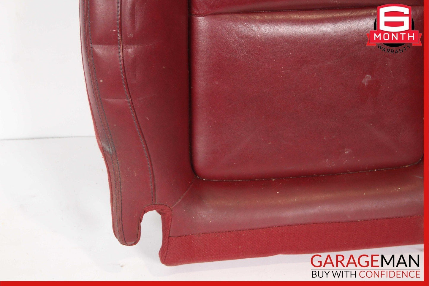 12-16 Mercedes R172 SLK350 Front Right Side Lower Bottom Seat Cushion Cover Red