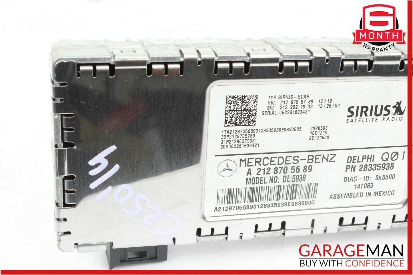 Mercedes W204 C250 SLK250 E350 Sirius Satellite Radio Receiver 2128705689 OEM