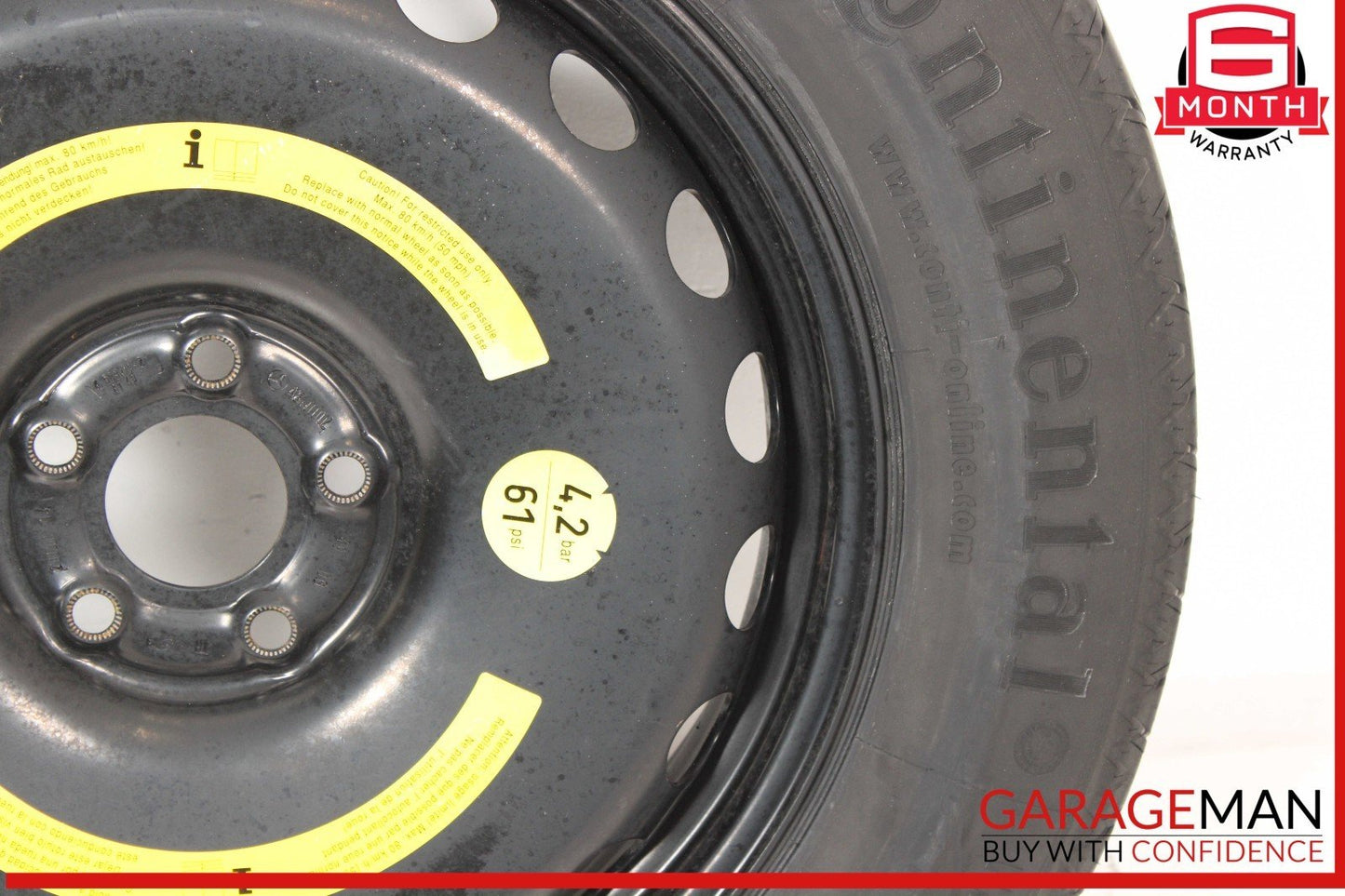07-20 Mercedes X164 GL450 ML550 Emergency Spare Tire Wheel Donut Rim 19" 19 OEM