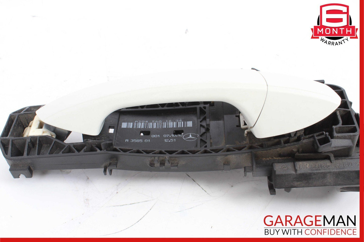 12-14 Mercedes W204 C250 C300 Rear Right Passenger Exterior Door Handle White