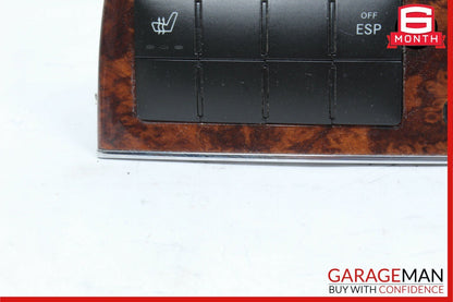 05-09 Mercedes CLK350 CLK500 CLK550 Center Dashboard Control Switch Control Wood