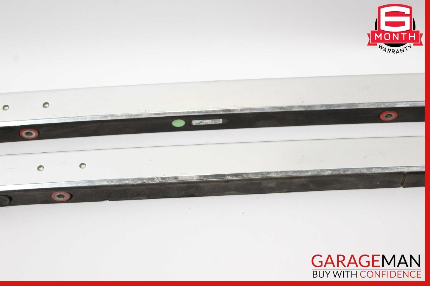 07-15 Audi Q7 Baggage Luggage Roof Rack Rail Top Molding Set Chrome OEM