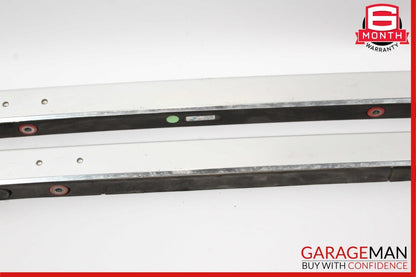 07-15 Audi Q7 Baggage Luggage Roof Rack Rail Top Molding Set Chrome OEM