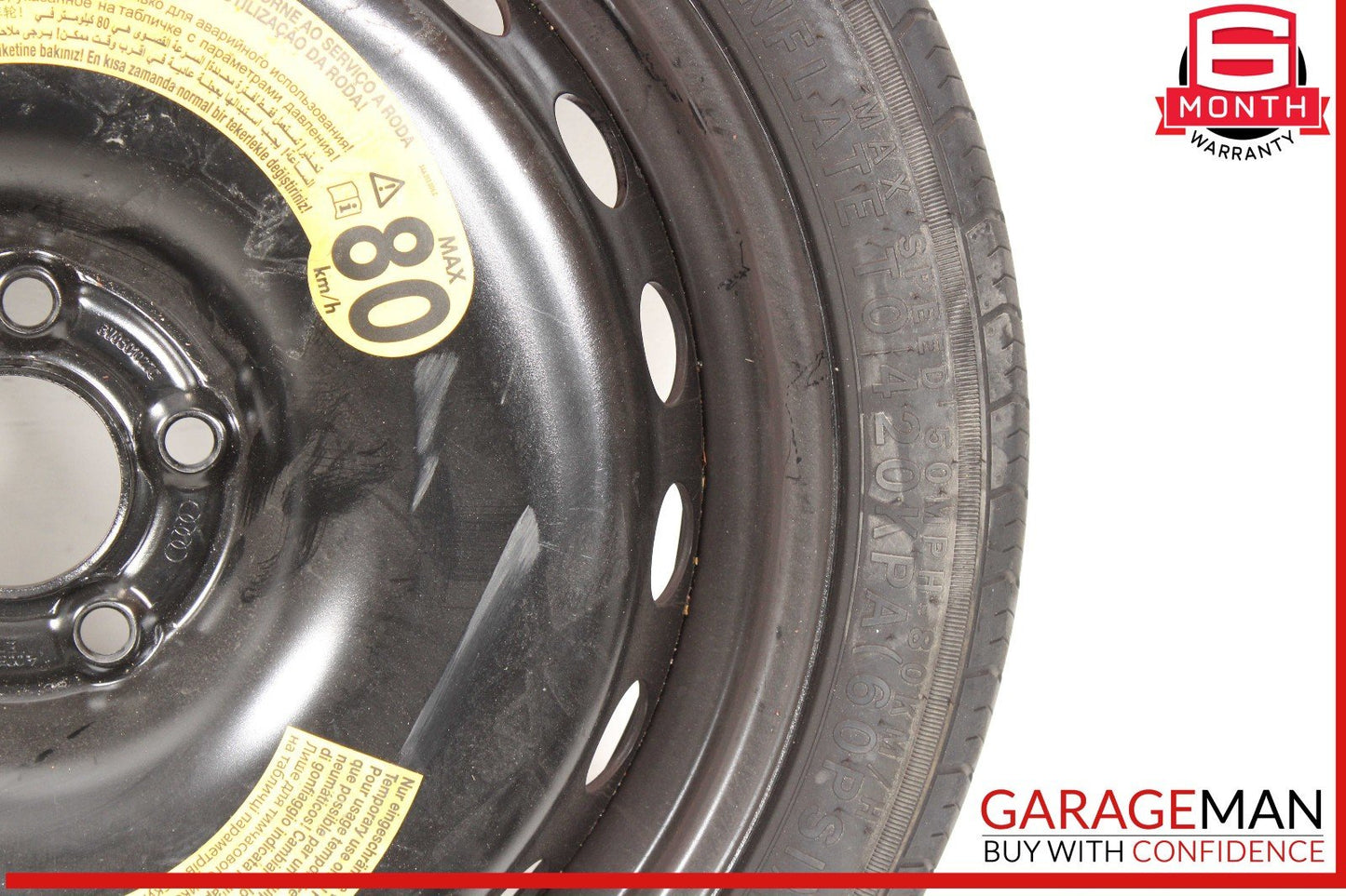 17-24 Audi S5 Emergency Spare Tire Wheel Donut Rim R19 OEM