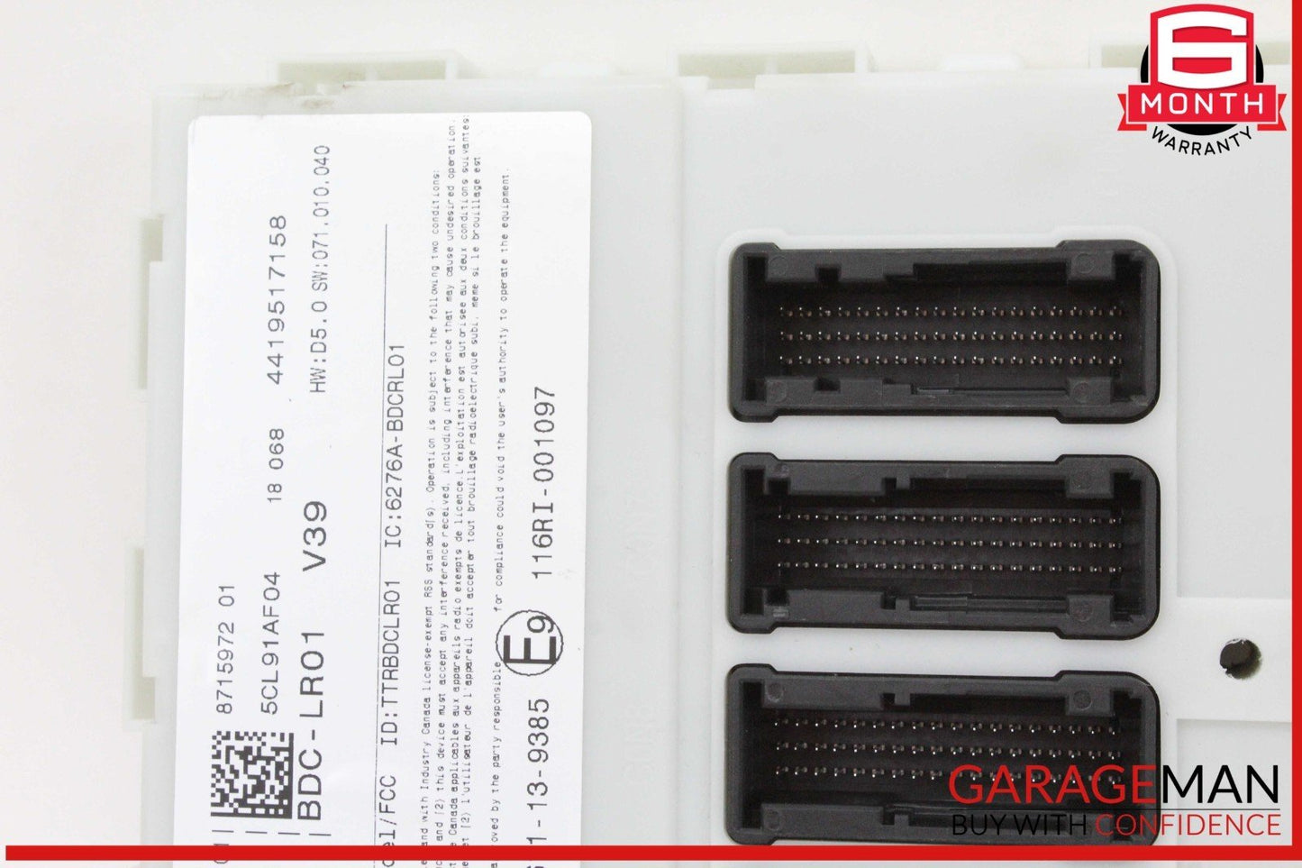 14-18 BMW X5 F15 X6 BCM Body Comfort Control Module Unit 8715972 OEM