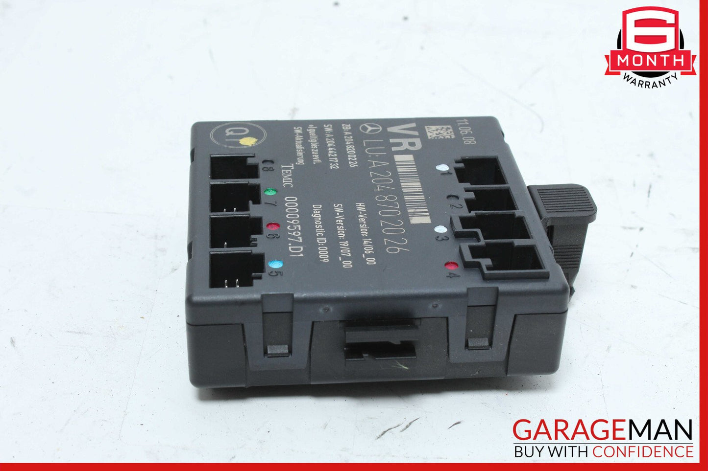 08-14 Mercedes W204 C300 C350 Front Right Side Door Control Module 2048702026