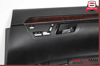 08-09 Mercedes W221 S63 AMG Rear Right Passenger Side Door Panel Black OEM