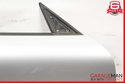 05-08 Porsche Boxster Cayman 987 Front Right Exterior Door Shell Frame Silver