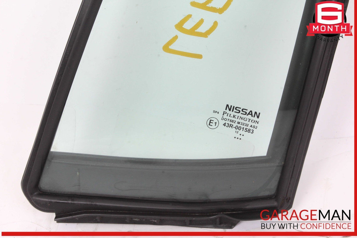 13-17 Nissan Leaf Rear Left Driver Side Door Vent Window Glass 43R001583 OEM