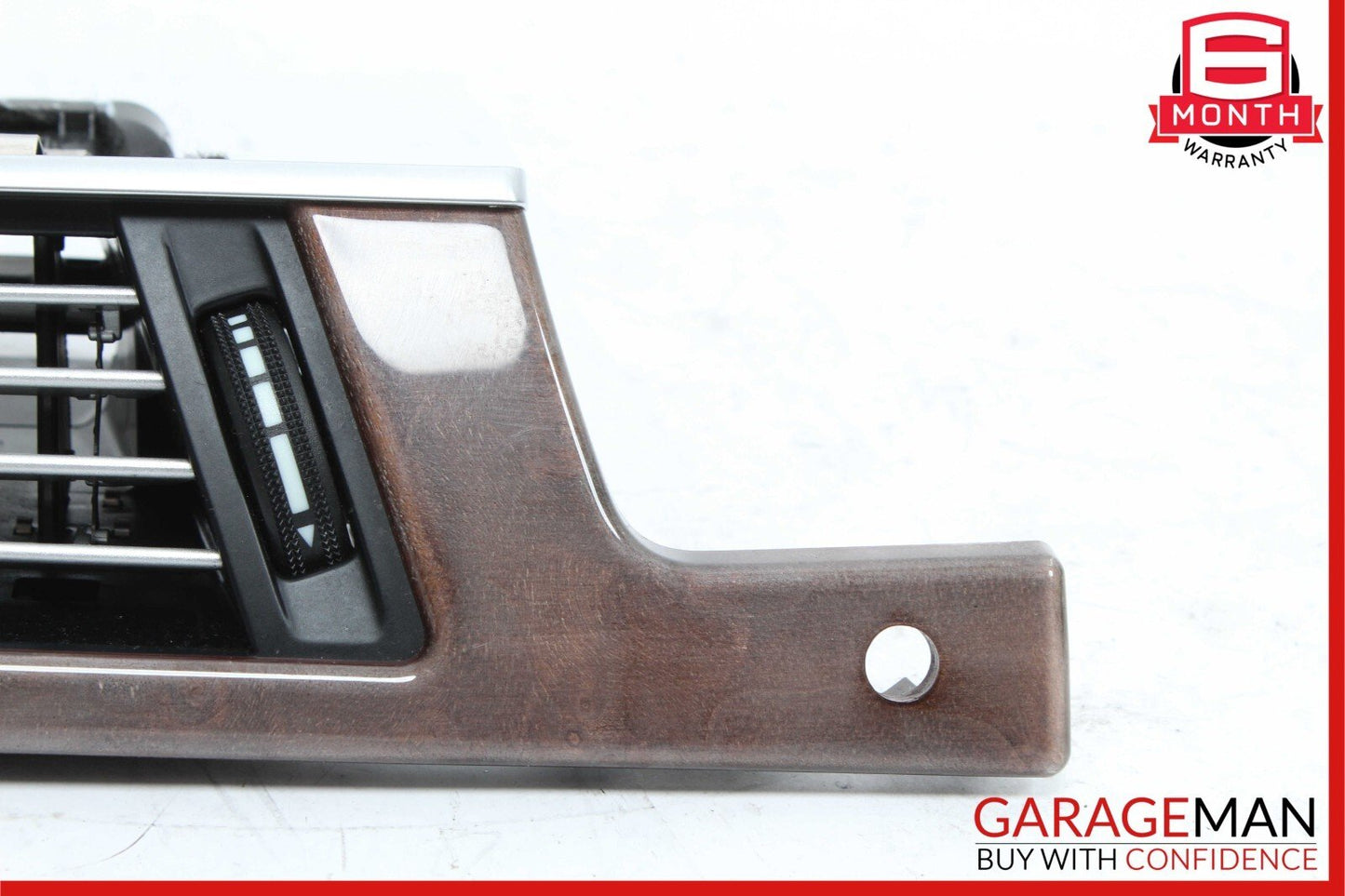 10-13 Mercedes W212 E350 Front Left Dashboard Dash AC A/C Air Vent Trim Wood