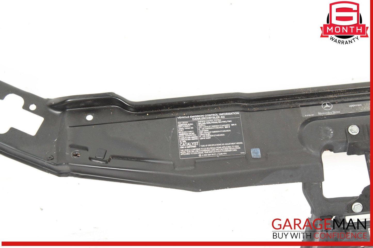 00-06 Mercedes W220 S500 Upper Radiator Support Frame Core OEM
