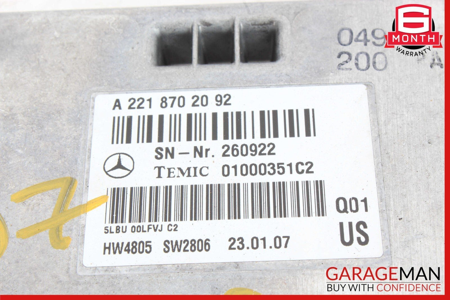 07-14 Mercedes W216 CL550 S550 Voice Language Communication Control Module OEM