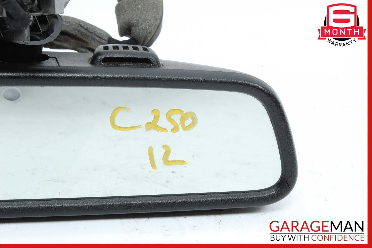 08-14 Mercedes W204 C300 C250 Interior Front Top Upper Rear View Mirror Black