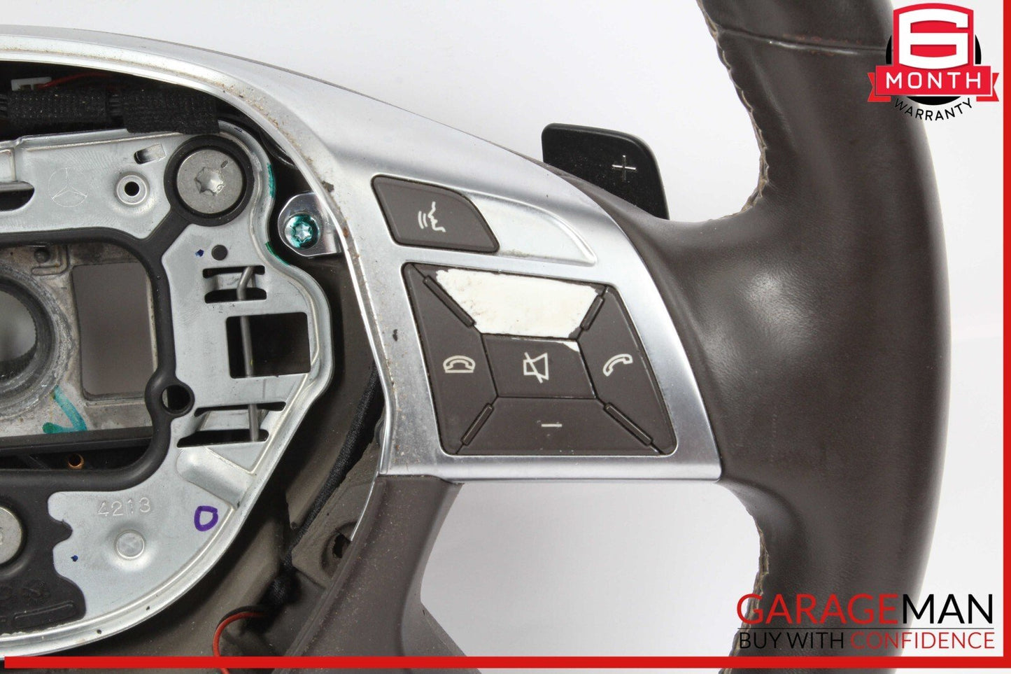 12-16 Mercedes X166 GL450 ML550 Driver Steering Wheel w/ Paddle Shifters OEM