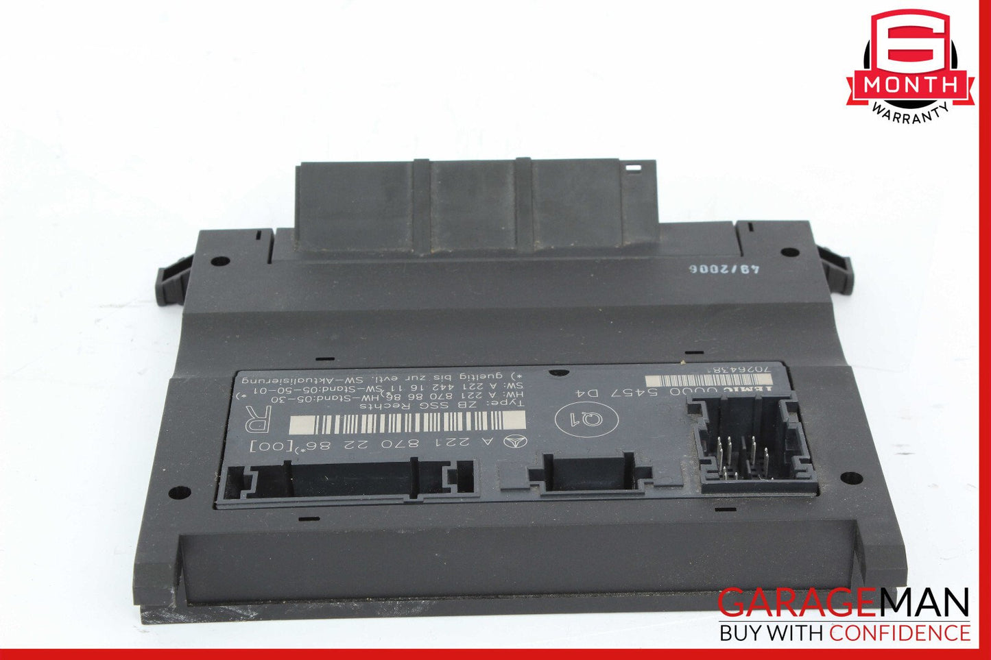 07-13 Mercedes W221 S350 S550 Front Right Side Under Seat Control Module Unit