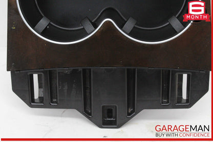 14-17 Mercedes W207 E350 E400 Center Console Cup Holder Compartment Wood OEM