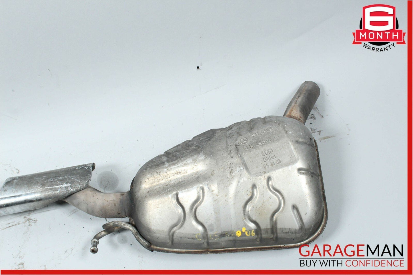 06-08 Mercedes W219 CLS550 Rear Left & Right Side Exhaust Muffler Mufflers Set