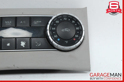 12-14 Mercedes W204 C250 C300 A/C Heater Climate Control Switch Assembly Grey