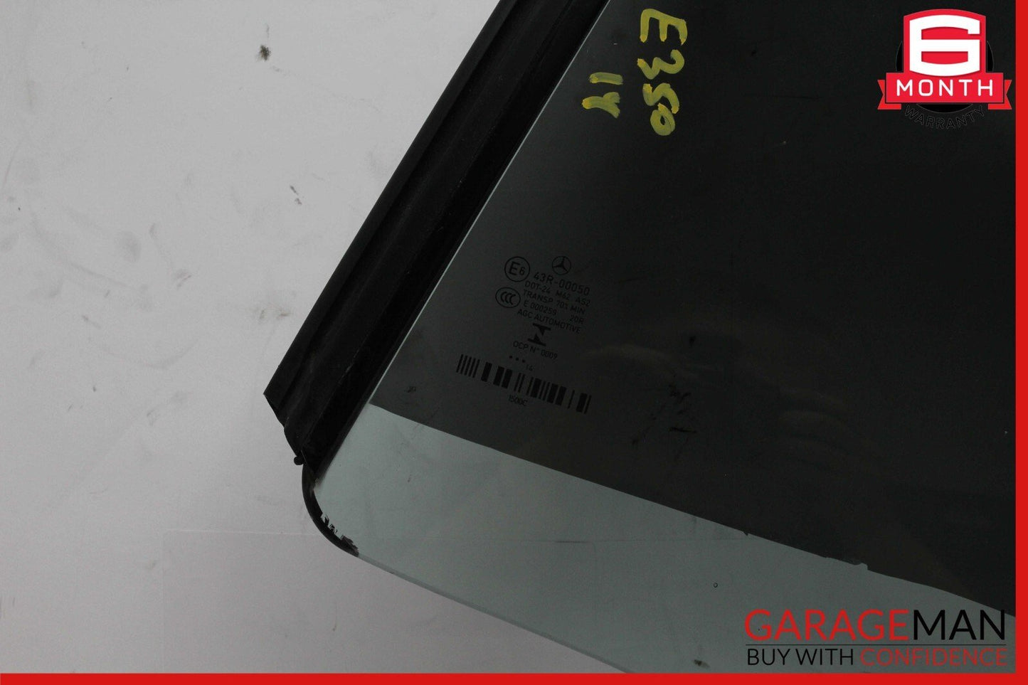 11-17 Mercedes W207 E350 E400 Convertible Rear Left Quarter Door Window Glass