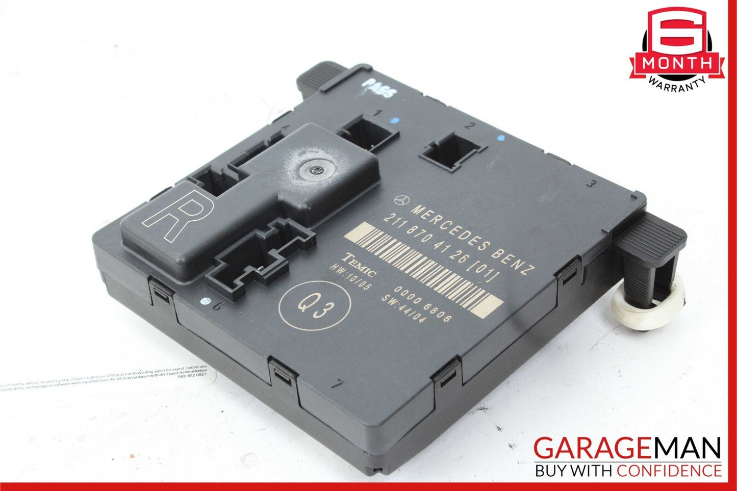03-09 Mercedes W211 E350 E550 E63 AMG Rear Right Side Door Control Module Unit