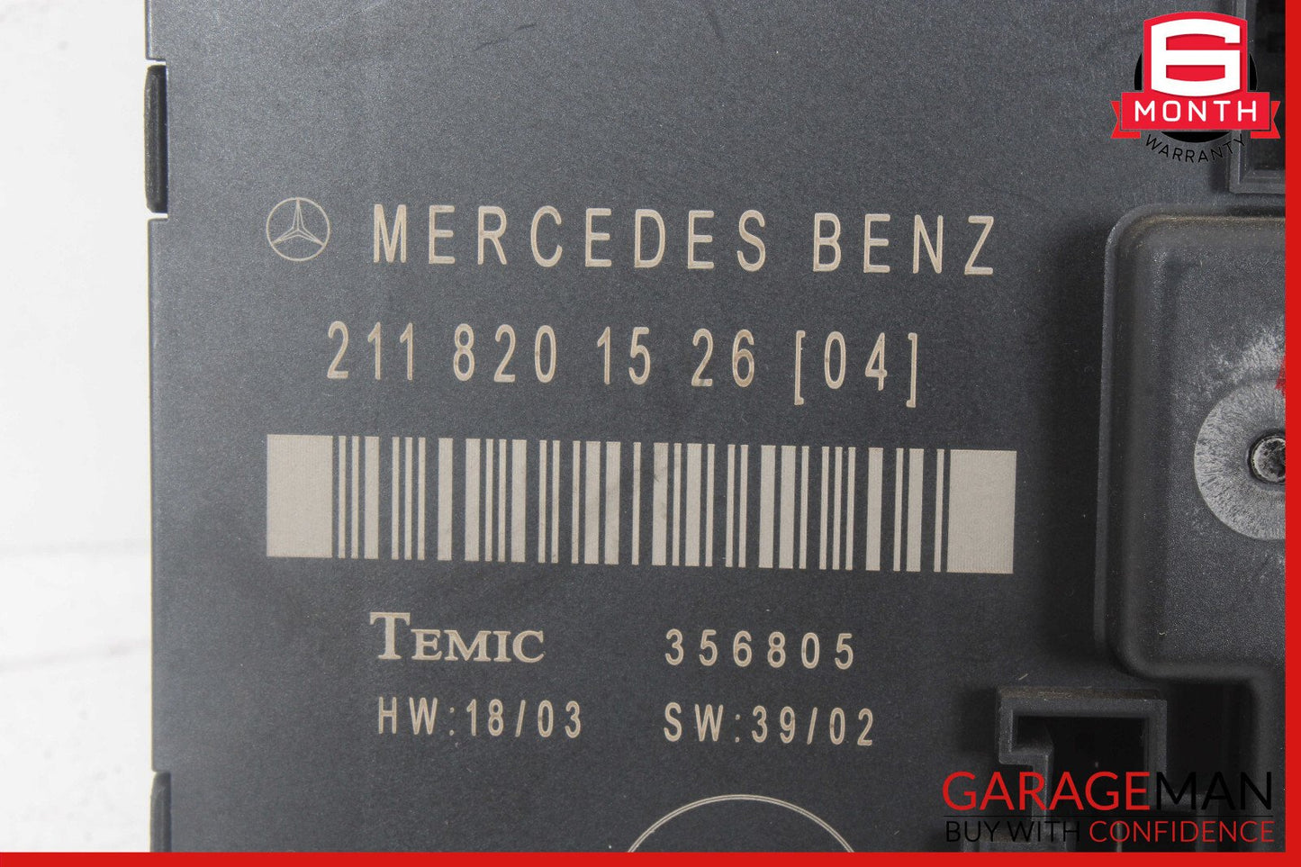03-06 Mercedes W211 E320 E350 E500 Door Control Module Rear Left 2118201526 OEM