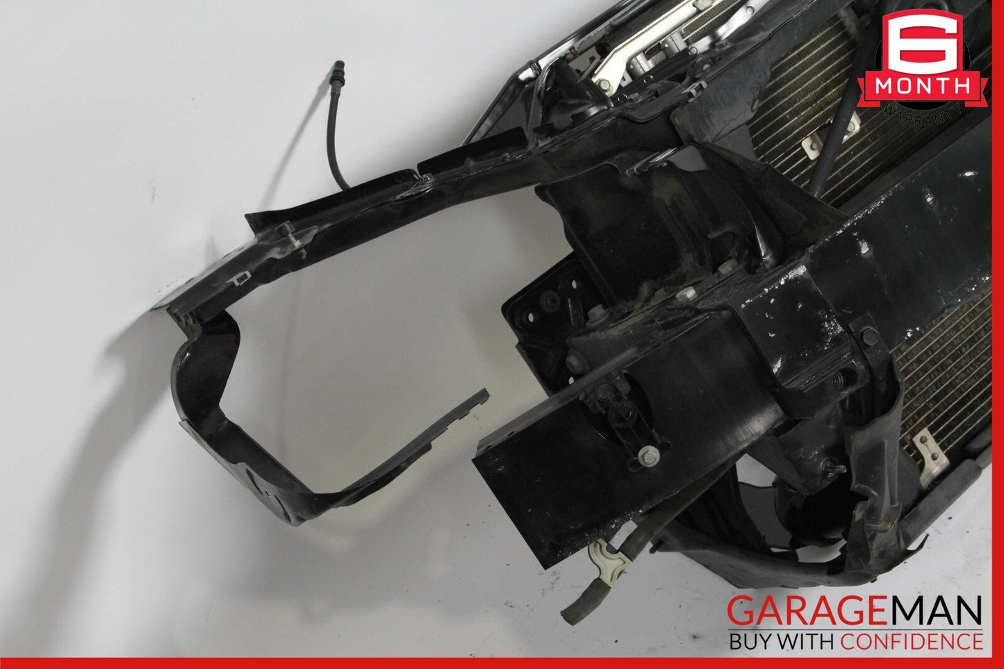 03-06 Mercedes R230 SL500 Engine Cooling Radiator Fan Shroud A/C Condenser Assy